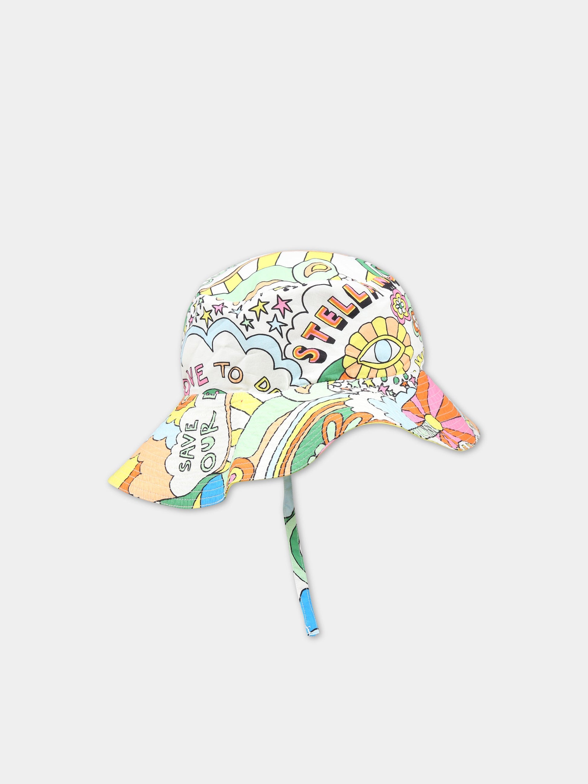 Cloche multicolor per bambini con vortici e chitarre,Stella Mccartney Kids,TS0007 Z0888 101MC