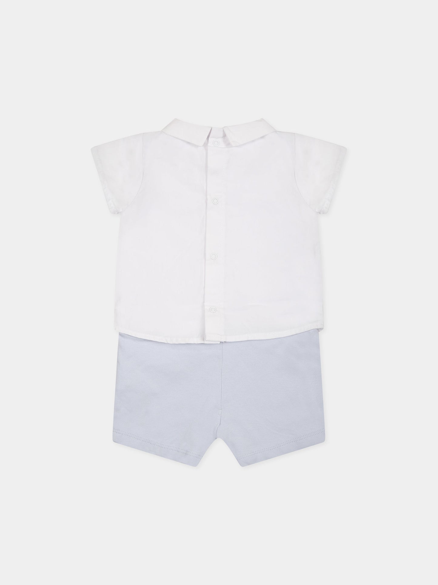 Pagliaccetto multicolor per neonato con papillon,Carrement Beau,Y94287 V11